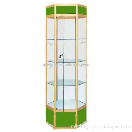 Glass jewelry display cabinet, mirror jewelry cabinet
